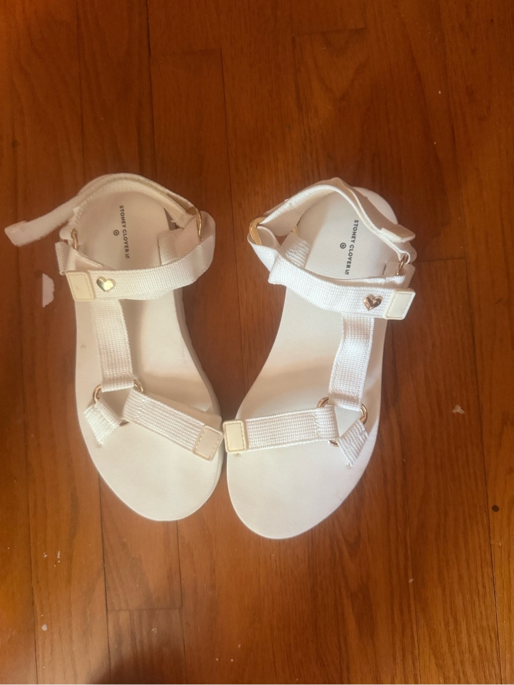 Stoney clover x target white sandals